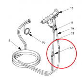 Graco 239864 Коллектор рециркуляционный, 1/4 npsm (тройник) Merkur