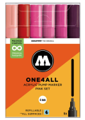 Набор маркеров Molotow ONE4ALL 227HS Pink Set (4 мм / 6 шт.)