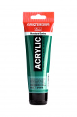 Краска акриловая Amsterdam туба 120 мл №619 Permanent green deep