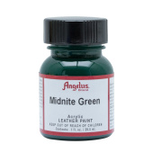 Краска для кожи и ткани Angelus Leather Acrylic Paint 052 Midnite green, 29,5 мл