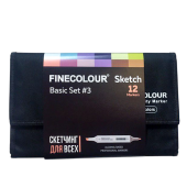 Набор маркеров Finecolor Sketch 'Базовый №3' (12 шт. в пенале)