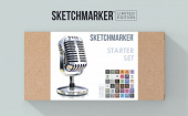 Набор маркеров Sketchmarker Starter лимитированный (36 шт. + 6 линеров + альбом)