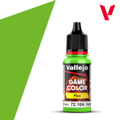 72104 Краска Vallejo Game Color Fluorescent Green (Флуоресцентный зеленый)