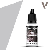 Vallejo Surface Primer Grey акриловый полиуретановый грунт серый, 17 мл
