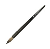 Кисть Roubloff серии Aqua black round №12, синтетика, имитация белки, круглая, короткая ручка
