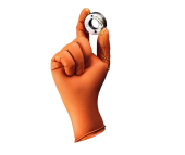 Jeta Safety Нескользящие нитриловые перчатки NATRIX оранжевые, 50 шт., размер 9/L
