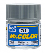 Mr. Hobby Краска 10 мл C31  DARK GRAY (1)