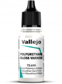 Vallejo Game Color Polyurethane Gloss Varnish Глянцевый полиуретановый лак, 18 мл
