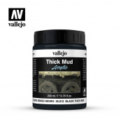 Vallejo 26812 Black Mud (Текстурный эффект черная грязь), 200 мл