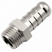 Pegas Штуцер с наружной резьбой 1/4" (папа), "елочка" 6 мм