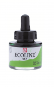Акварель жидкая Ecoline банка 30 мл №657 Bronze green (Зеленый бронзовый)