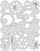 Трафарет Artool FXII GEAR HEAD (FXII 10SP)