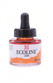 Акварель жидкая Ecoline банка 30 мл №236 Light orange (Оранжевый светлый)