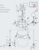 Iwata 04018150 Провод заземления красконагнетательного бака серии PET