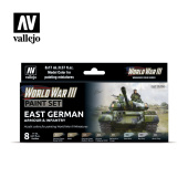 70224 Vallejo Набор красок Model Color Set – WWIII East German Armour & Infantry (8 цветов)