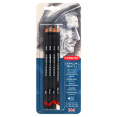 Derwent Набор угольных карандашей Charcoal 4 шт. в блистере