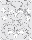 Трафарет Artool RET OF SKULLMSTR FRONTAL II (FH SK16 SP)