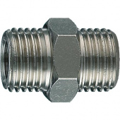 Pegas Переходник-соединитель с двусторонней наружной резьбой 1/4", удлиненная модель