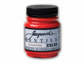 Нерастекающаяся краска по светлым тканям Jacquard Textile Colors алая 105