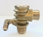Pegas Обратный клапан для компрессора, резьба наружная F1/2" x F1/2" + уголок
