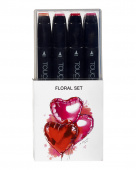 Набор маркеров Touch Twin 12 шт., цветочный