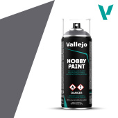 Vallejo Hobby Paint 28031 Аэрозольная грунтовка Gunmetal (Оружейный металл), 400 мл