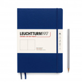 Leuchtturm1917 Блокнот B5, 219 пронумерованных страниц, без линовки, твердая обложка, цвет темно-синий