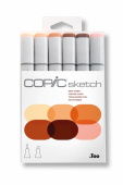 Набор маркеров Copic Sketch Set Skin Tones (6 шт., в пластиковой упаковке)