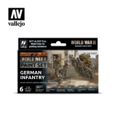 70206 Vallejo Набор красок Model Color Set – WWII German Infantry