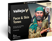 70258 Набор красок Vallejo Face & Skin Tones (16 цветов)