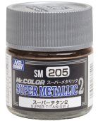 Mr. Hobby Краска 10 мл SM205 Super Titanium 2