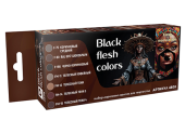 Набор красок Pacific88 Телесные оттенки Black flesh colors