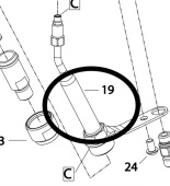 Корпус фильтра для краскопульта Iwata MSGS-200