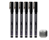 Набор маркеров Gaahleri Metallic Series X 6 Stainless Steel