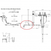 SATA 22657 Втулка с резьбой G 3/8" female и 1/2" male для пескоструйной установки и Top Spray насоса