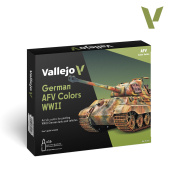 70255 Набор красок Vallejo German AFV Colors WWII (16 цветов)