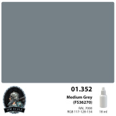 Краска акриловая Jim Scale 01.352 цвет Medium Gray (FS36270), 18 мл