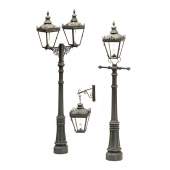 MiniWarPaint Столб фонарный "чугунный" 1-2 фонаря, размер L