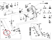 Соединение (адаптер) фильтра NPSM 1/4" для краскопульта Iwata MSGS-200