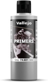 Vallejo Surface Primer Grey акриловый полиуретановый грунт серый, 200 мл