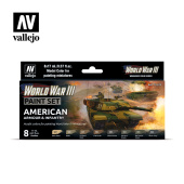 70220 Vallejo Набор красок Model Color Set – WWIII American Armour & Infantry