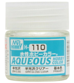 Mr. Hobby Краска 10 мл H110 SEMI-GLOSS CLEAR