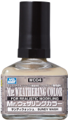 Mr. Hobby Краска 40 мл Mr. Weathering COLOR WC04 SUNDY WASH