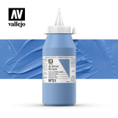 Краска Vallejo Acrylic Studio #51 Ultramarine Light (Ультрамарин светло-синий), 1 л