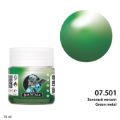 Краска спиртовая Jim Scale 07.501 цвет зеленый металл, 10 мл