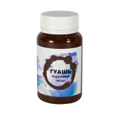 Гуашь Альбатрос оформительская коричневая, 100 мл