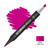 Маркер SKETCHMARKER Brush V111 Steel Pink