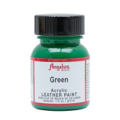 Краска для кожи и ткани Angelus Leather Acrylic Paint 050 Green, 29,5 мл