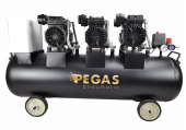 Бесшумный компрессор Pegas Pneumatic PG-4200 безмасляный