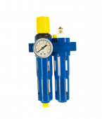 Huberth RP208040 Фильтр-лубрикатор с регулятором давления и манометром, 1050 л/мин, 16 бар